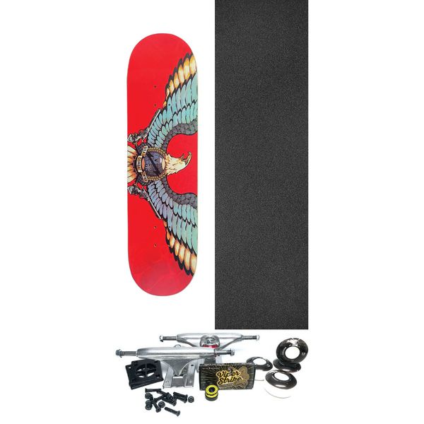 Snake Farm Skateboards Scarlet Gunslinger Skateboard Deck - 8.37" x 32.1" - Complete Skateboard Bundle